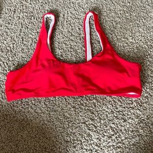 Shein Red Swimsuit Top Size XL